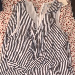 Floor length striped summer jumper
